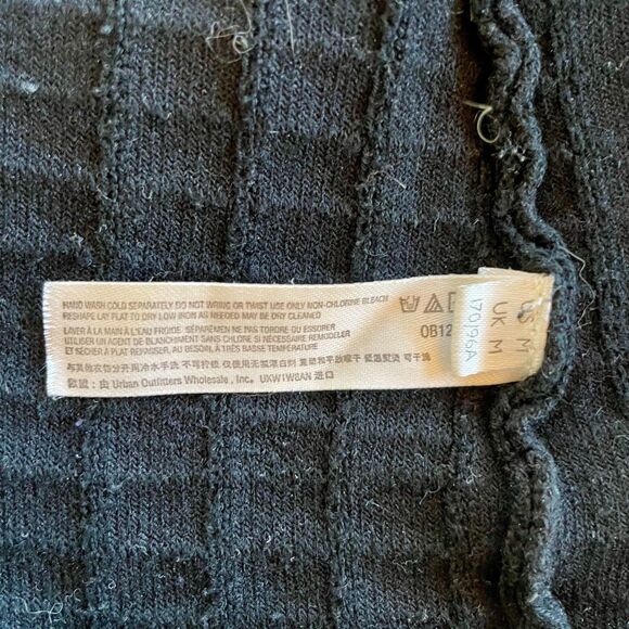 Free People Beach Short & Sweet Mini Button Back Knit Dress in Black - Size M - Picture 9 of 15